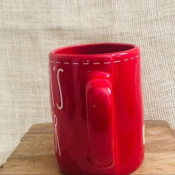 Rae Dunn Christmas SANTA’S HELPER 16oz Mug - Picture 4 of 5